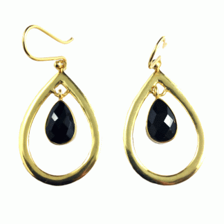 Tear & Gem Earrings