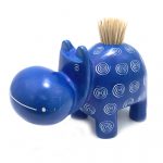 Hippo Toothpick Holder - turquoise