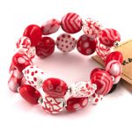 Red & White - bracelet