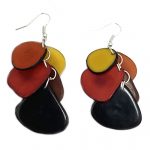 Slice Earrings - earthy-mix