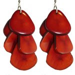 Slice Earrings - red