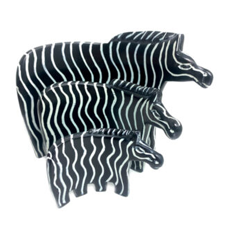 Kisii Stone Zebras - Set of 3