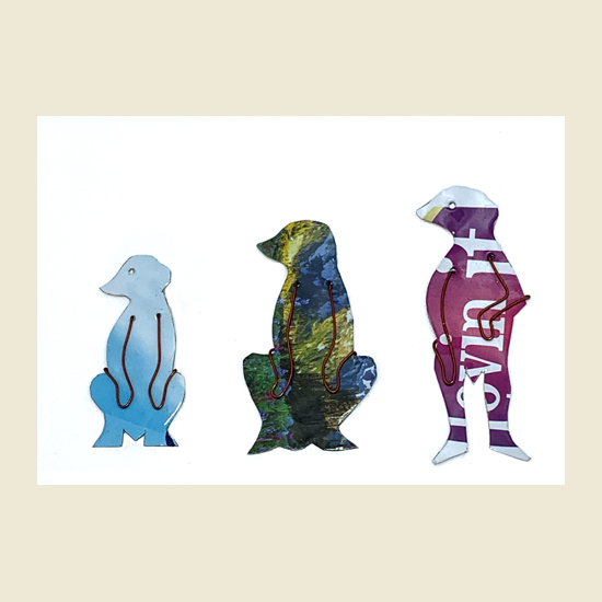 Tin Animals Cards pack of 5 - Image 3