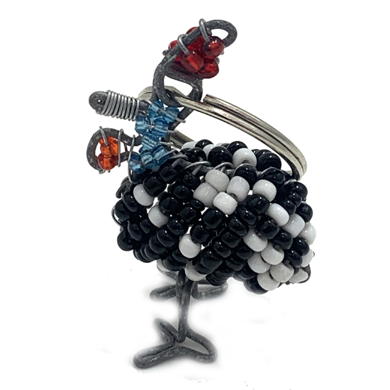 Guinea Fowl Keyring