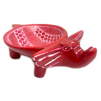 Red Tribal Elephant Bowl Small