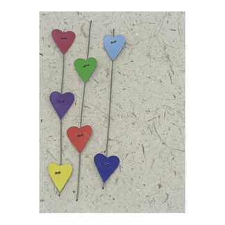 Hearts Cards pack of 5