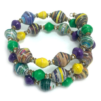 Purple Paper Bracelet