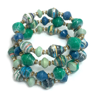 Green Paper Bracelet