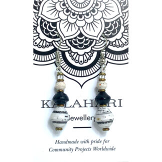 Black & White Paper Earrings