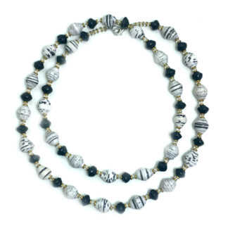Black & White Paper Necklace