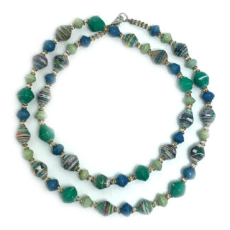 Green Paper Necklace