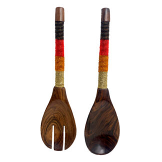 Sunset Rosewood Salad Servers